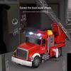 Large Kids' Toy Car: Engineering Vehicle with Water-Spraying Fire Truck, Sound & Light, Storytelling Feature