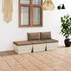 Day and Night - Day and Night Garden Furniture Made of 3-piece Pallets and Fir Wood Cushions