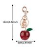 1pc Fashion Fruit Keychain Cute Red Apple Pendant Keyring For Backpack Decoration Exquisite Accessories Gifts