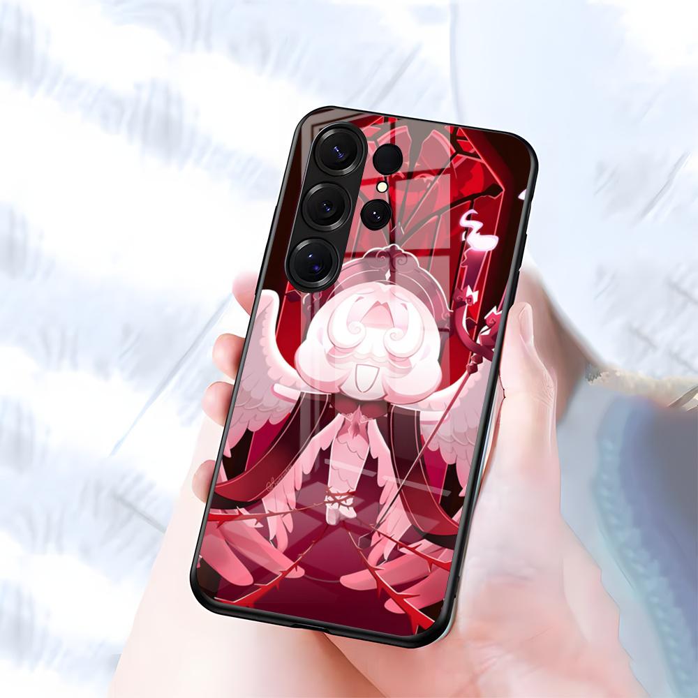 C-Cookie Run K-Kingdom Phone Case For Samsung S26 S25 S24 FE S23 S22 S21 Plus S20 Ultra Note20Ultra Black Glass Cover