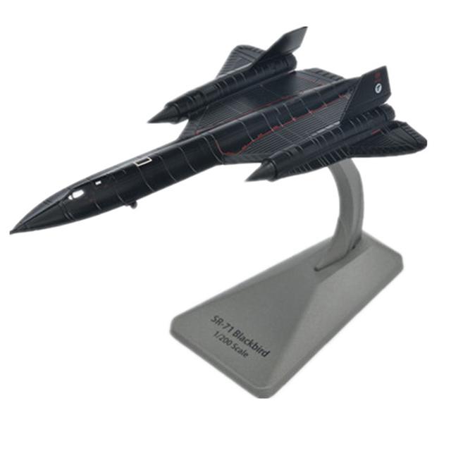 

US Air Force SR-71 Blackbird Reconnaissance Airplane Alloy Model SR71 1:144 Scale Diecast Metal Model
