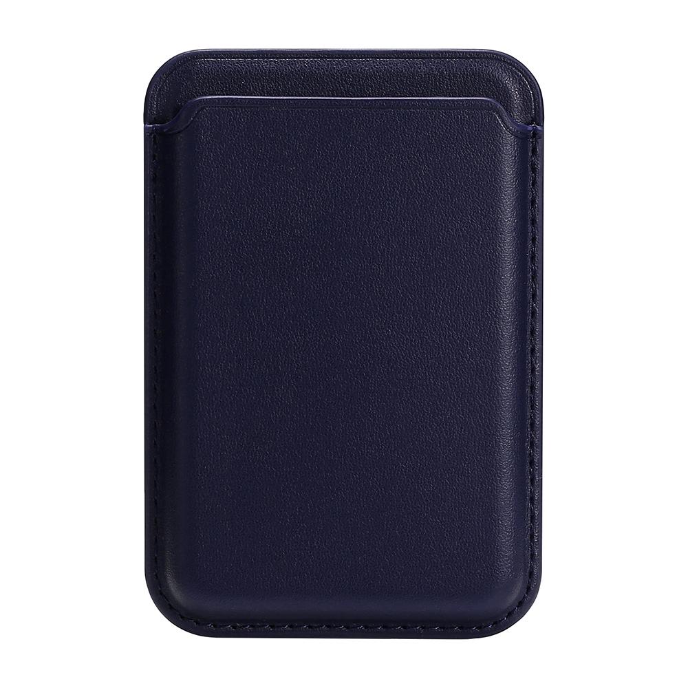 Single Ring Magnetic Card Holder for iPhone 12-16 Series PU Leather Slim Attachment