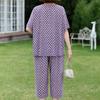 Women's Plus Size Summer Casual Set, Printed Top & Capri Pants (3XL-7XL)