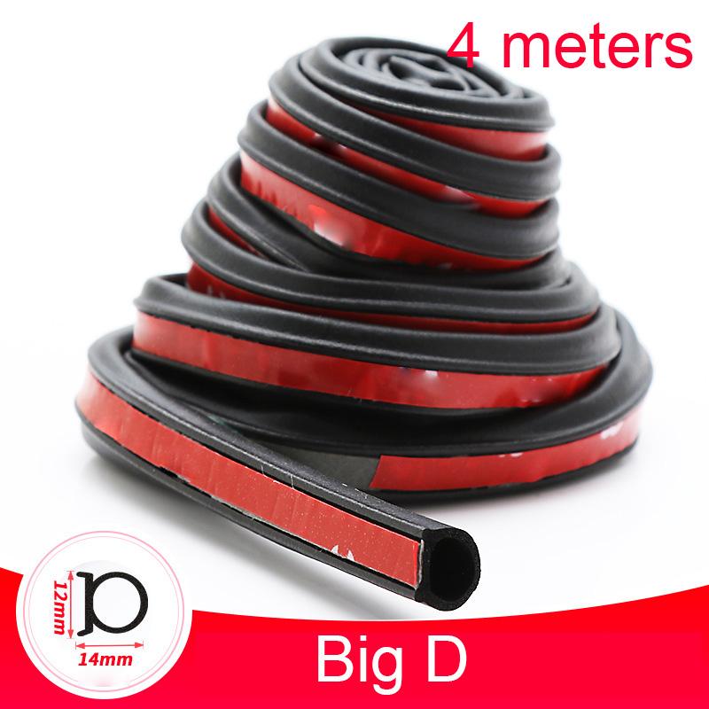 Rubber Car Door Seal Strip Universal Sealing Strips Waterproof Gap Filler Soundproof Weather Strip for Door/Hood/Trunk