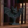 Creative Halloween Gifts 3D Printed Bat Figurine, Gothic Black Sculpture, Spooky Room Accessories Tabletop Ornament for Home Shelf Desk Decoration