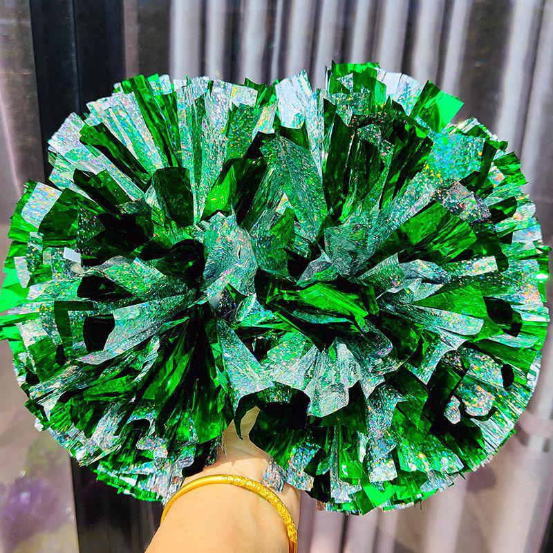 Rainbow Laser Cheerleading Pom Poms