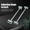 1/2Pcs Door Hinge Adjustment Tool Heavy Duty Alloy Steel 8-25MM Flag Shaped Hinge Gap Adjusting Wrench Door Hinge Repair Tool