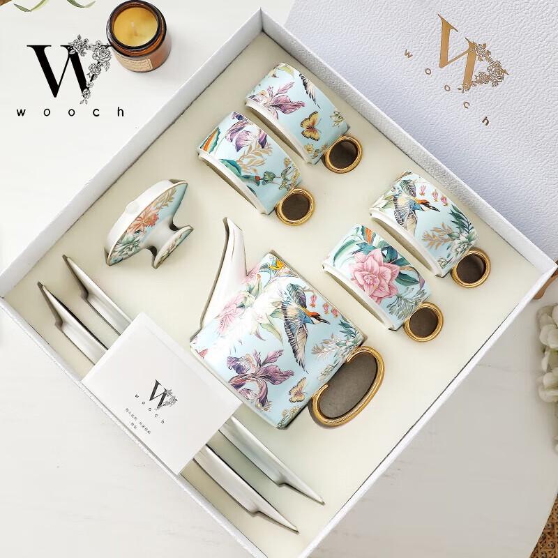 WOOCH Wandering Beauty Ceramic Teacup & Saucer Gift Set