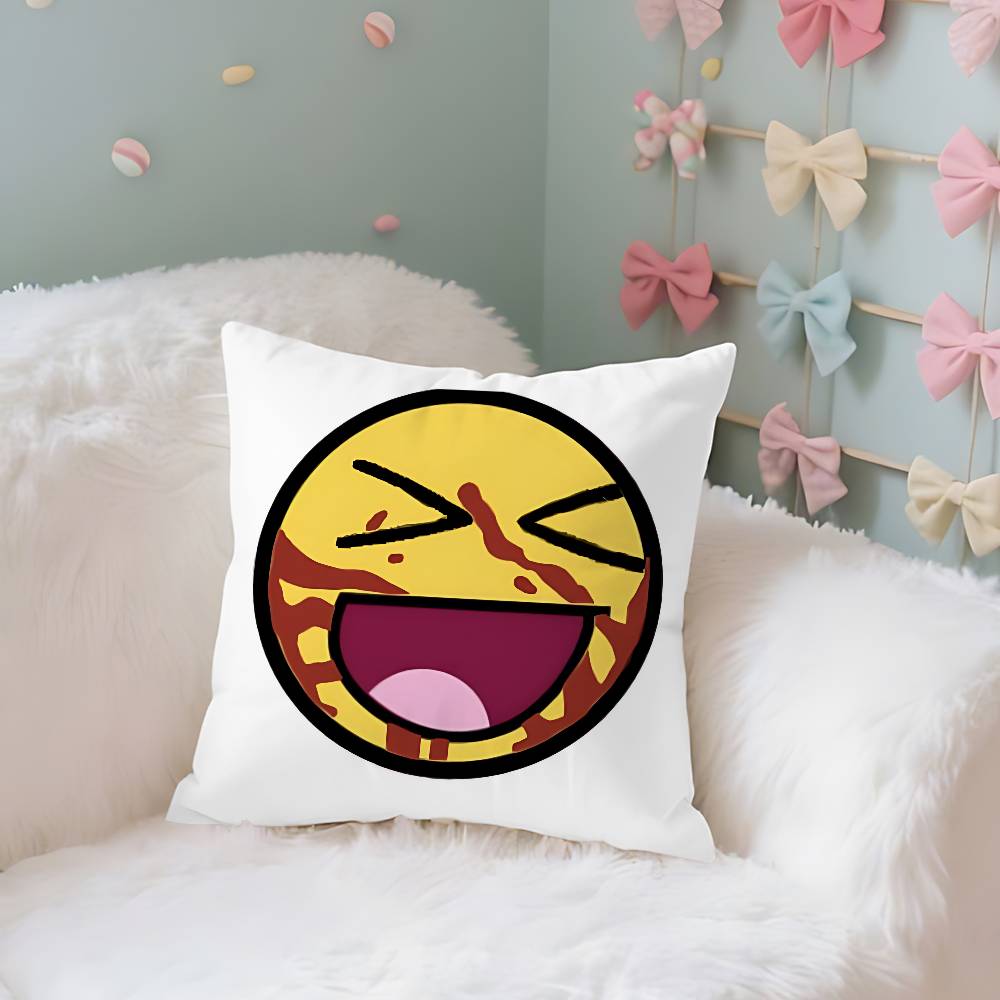 Funny EEpic Face Case Plush Fabric Soft Pillowcase Double Sided Print Cushion Cover Household Gifts
