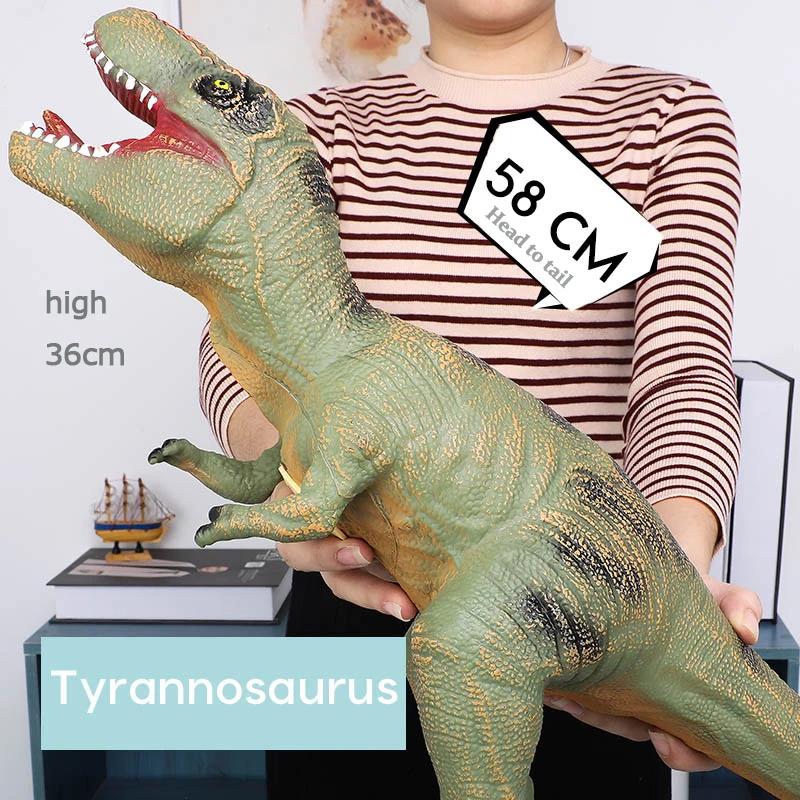 Jurass Large Dinosaur Model Toy T Rex Worlds Soft Puppets Velociraptor Jurass Park Shark Dinosaur Toys for Kids