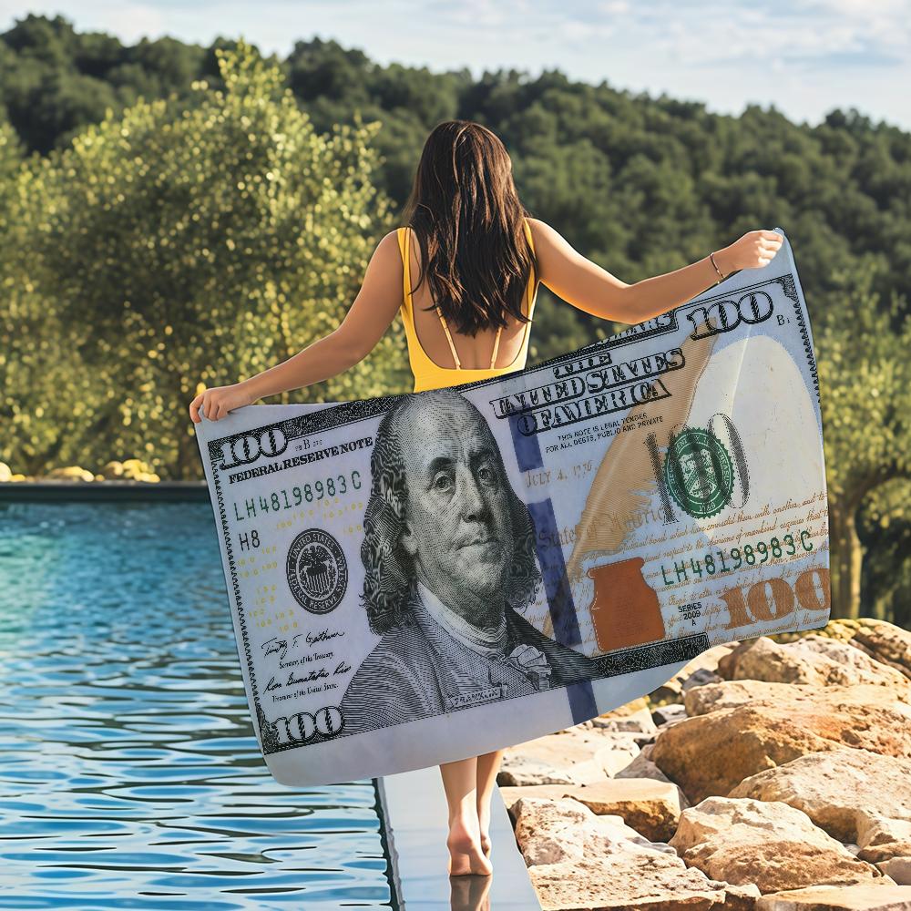 Franklin money Towel Quick Drying Beach Towels Are Suitable For Swimming Pools Camping Yoga And The Gym
