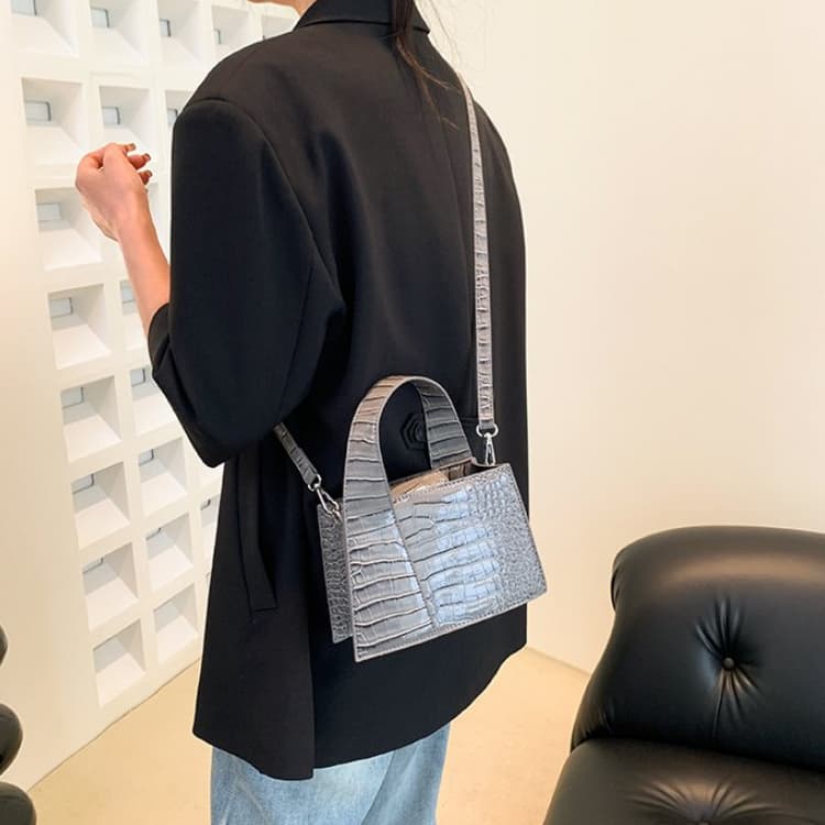 Fashion Crocodile Pattern Women's Handbag Shoulder Messenger Bag
