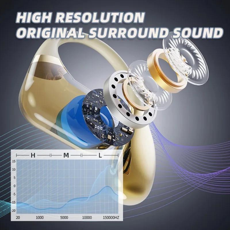 Original Silicone in Ear Hanging Hook Sports Mobile Phones Microphone HD Call ENC Noise Reduction Wireless Bluetooth