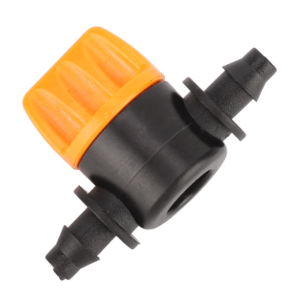 100Pcs Garden Irrigation 2 Way PVC 4/7 Waterstop Straight Connector Hose Valve Tool