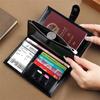 Portafoglio Passaporto Blocco RFID Organizer da Viaggio Portacarte in Pelle PU Portamonete Portafoglio Clutch Multifunzione