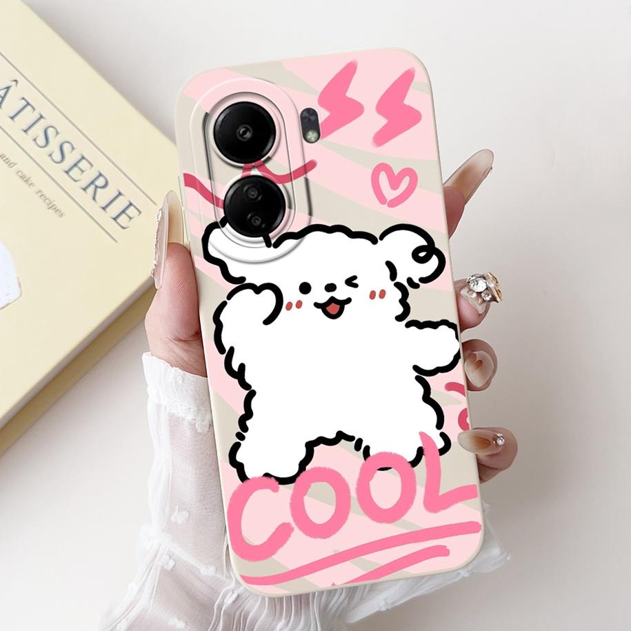 For Xiaomi Redmi 13C 4G Case Cute Cartoon Panda Capa Shockproof Silicone Phone Cover For Xiaomi Poco C65 Redmi13C 13 C 4G Bumper