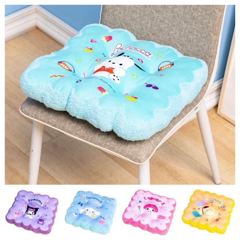 Cartoon Plush Chair Cushion Pad Thick Tatami Floor Cushion Office Sitting Pad Student Non-slip Seat Pad Wholesale