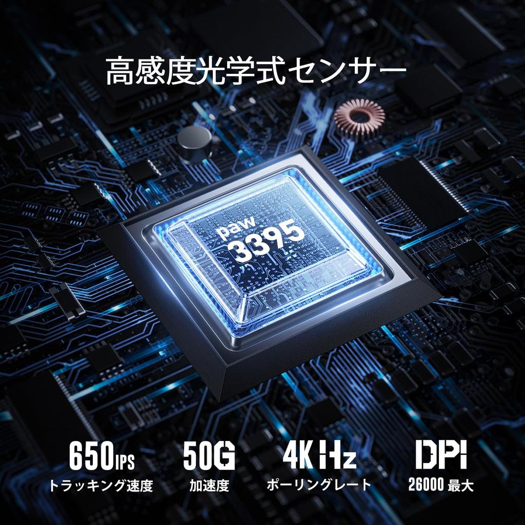 GravaStar Mercury M1 Pro Gaming 4K Polling 26000 Low High 200 Hours of Continuous RGB Lightweight Magnesium Weathering Red Dot Design Award Winner