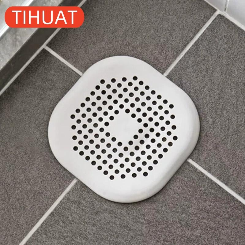 Sitko do włosów Filtr do zlewu zapobiegający blokowaniu Korek do odpływu podłogowego w wannie, pod prysznicem, Silikonowy stoper, Kuchenny dezodorant, Akcesoria łazienkowe