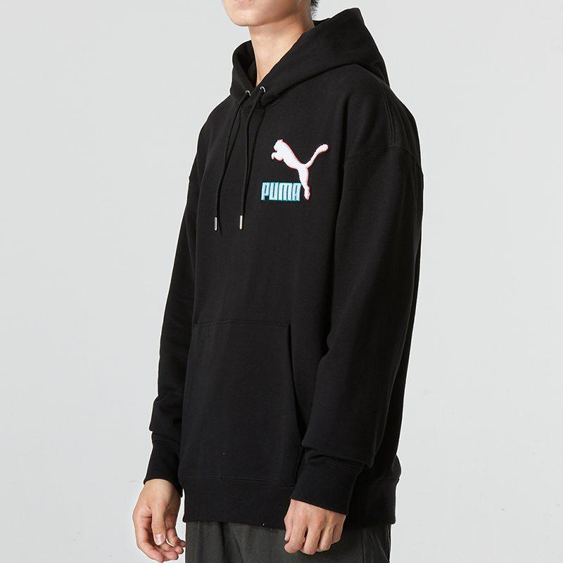 Puma Sweatshirts Men's Black Hooded Moderate Regular 537749-01