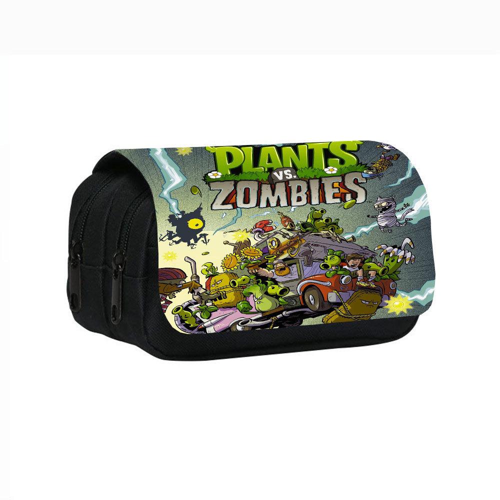 Plants Vs. Zombies Double-Layer Pencil Case for Students