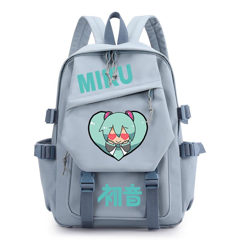 Hatsune Future Versatile Backpack Junior High School Girls Reduce Burden School Bag High School Students Casual Backpack