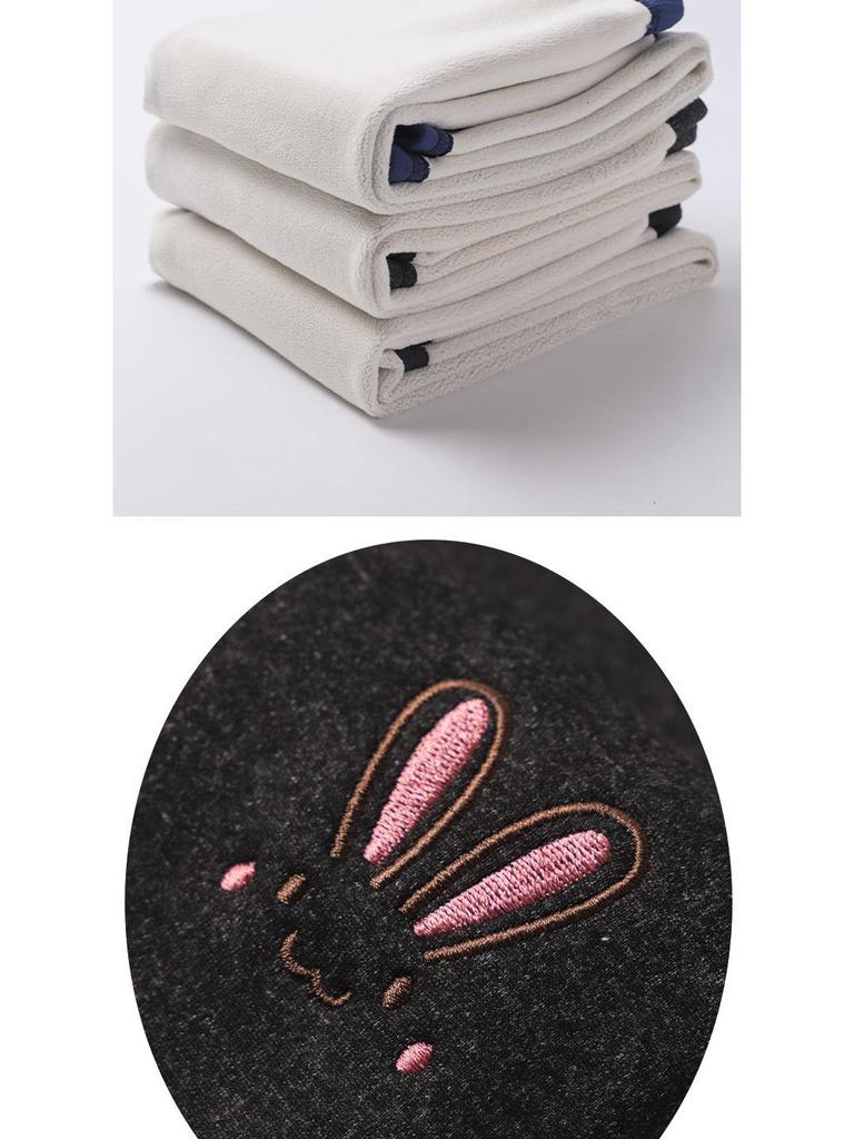 Girls' Fleece-Lined Winter Leggings - Cartoon Design, Warm & Elastic Pants