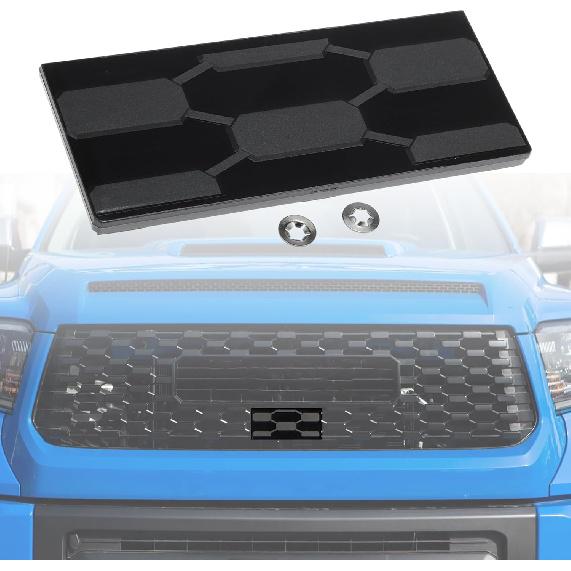 Front Grille Garnish Radar Sensor Cover for Toyota Tundra TRD PRO 2018 2019 2020 2021 Grill TSS Sensor Cover Trim No.5314134010/9018306044