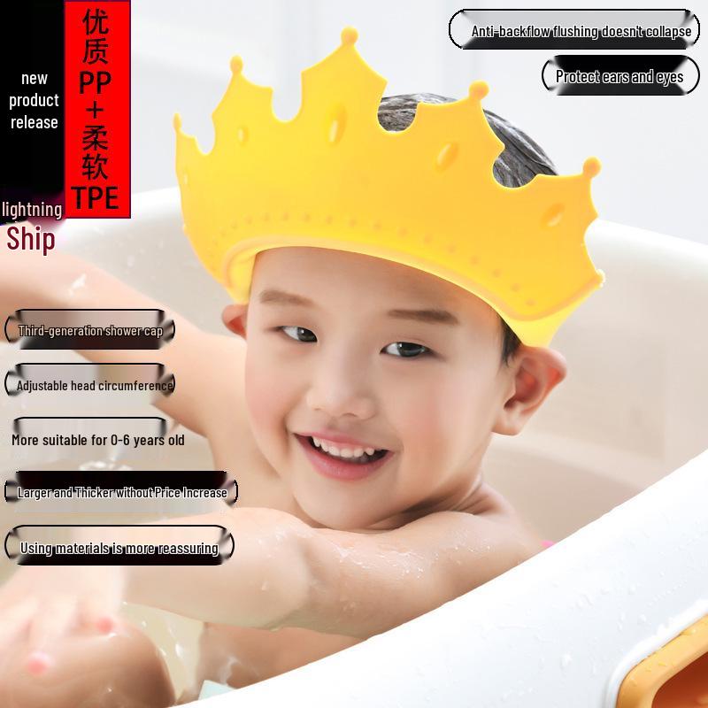Infant & Toddler Waterproof Shampoo Cap - Soft Gel Eye & Ear Protection