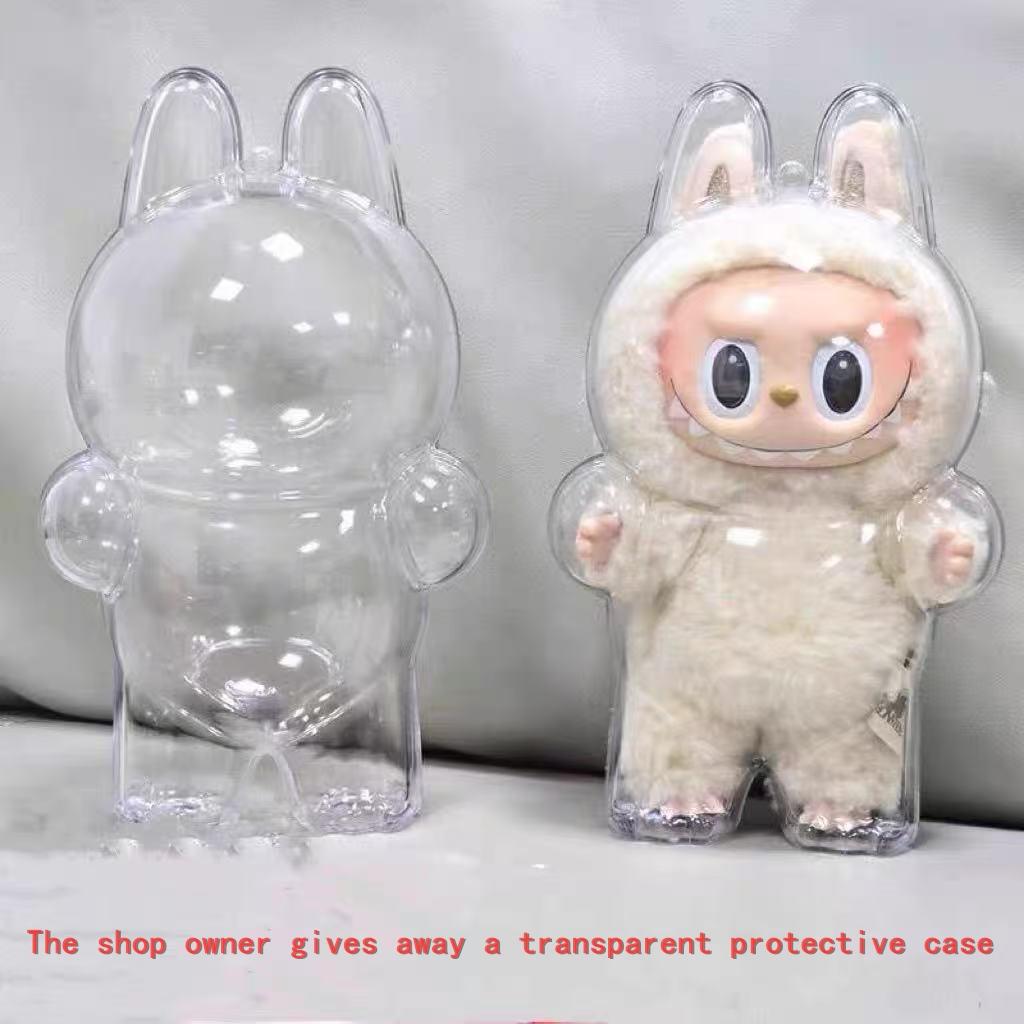 Car Plush Ornament  Anime Figure Labubu 1.0 Monster Vinyl Blind Box Series Heartbeat Macaron Doll  Kids Gift Birthday Toy  Air Outlet Ornament