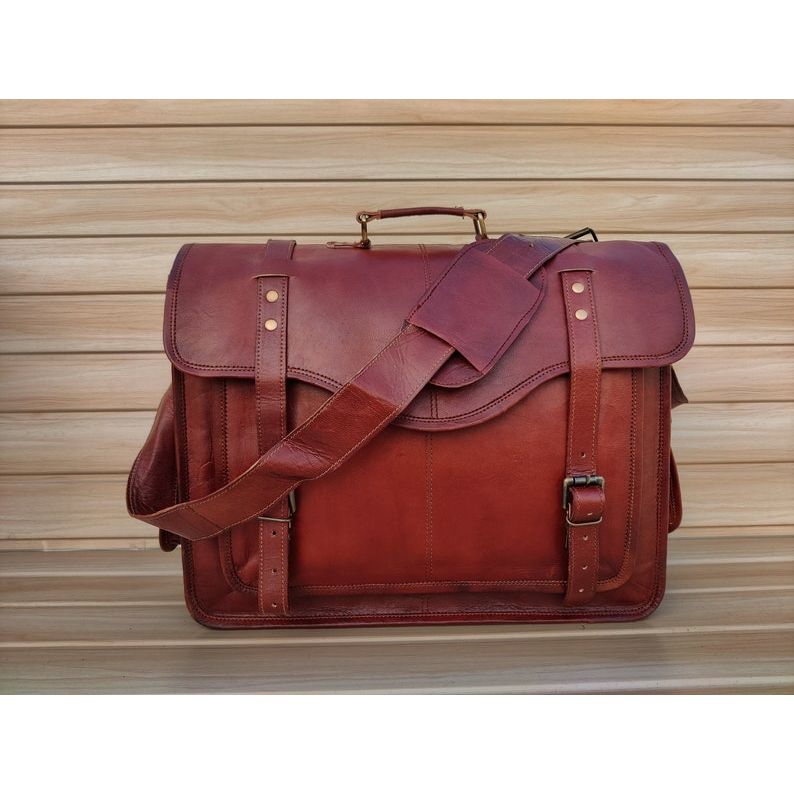 Messenger Bag aus Leder, Personalisierte Laptoptasche, Aktentasche für Herren, Umhängetasche aus Leder für Damengeschenk
