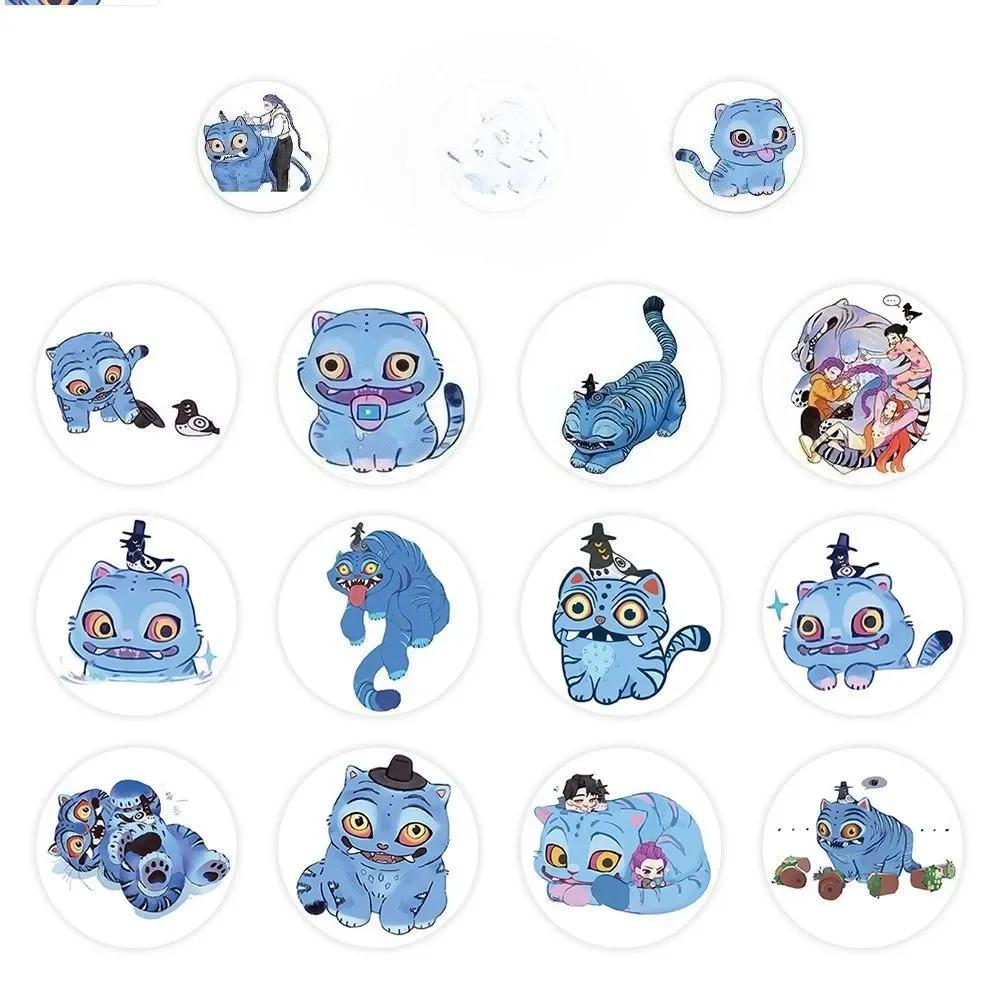 500 Stickers/Roll Cool Witch Hunter Group Big Cat Stickers - Decorative Decals for Notebooks, Phone Cases(Anime Worlds Store)