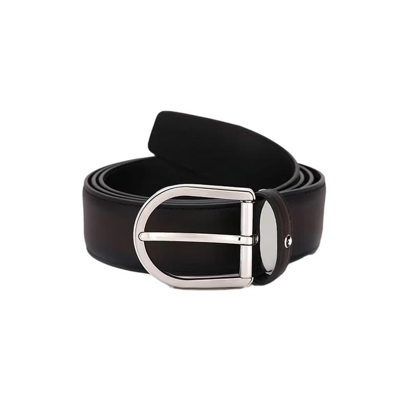 

Montblanc Men s Adjustable Pin Buckle Leather Belt