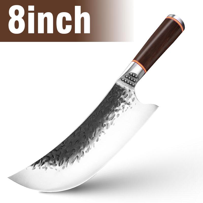 Chef Butcher Knife High Carbon Steel Handmade Forged Kitchen Knives Chinese Chop Cleaver Knife Cooking Tool With Wood Handle