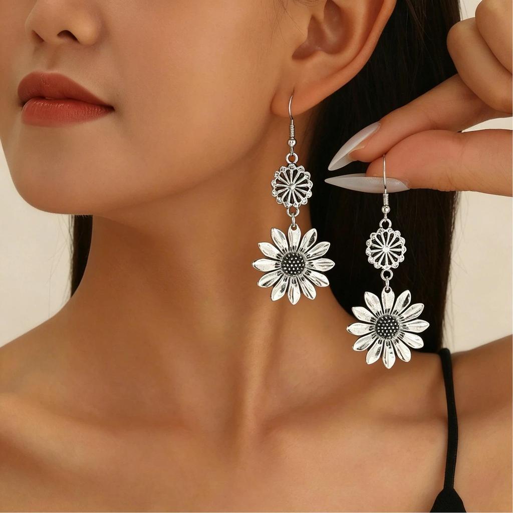 Collana con Ciondolo Girasole e Perla - Gioielli Eleganti alla Moda da Donna