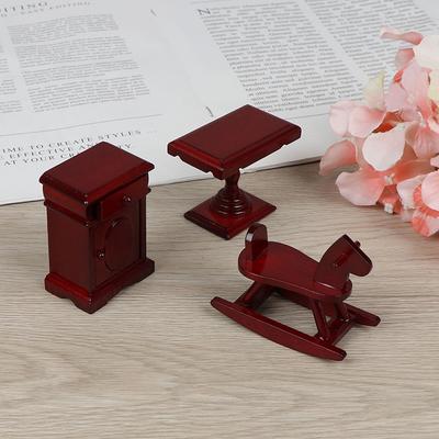Dollhouse Miniature Wooden Room Furniture 1:12 Accessories Toys For Children