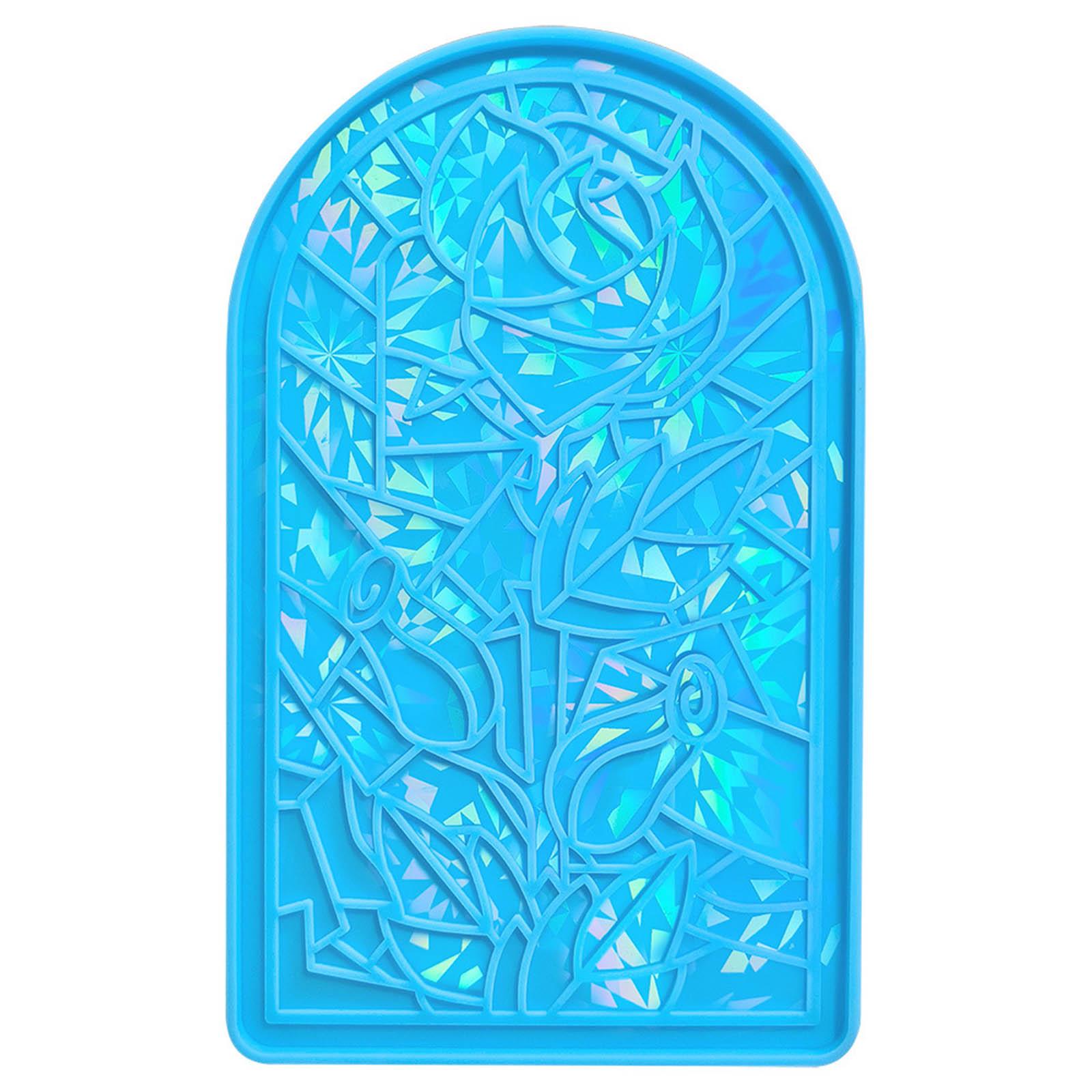 

Силиконовая форма для украшения розы «сделай сам», голографические настенные поделки, уникальные произведения искусства, форма для литья из эпоксидной смолы для домашнего декора синий