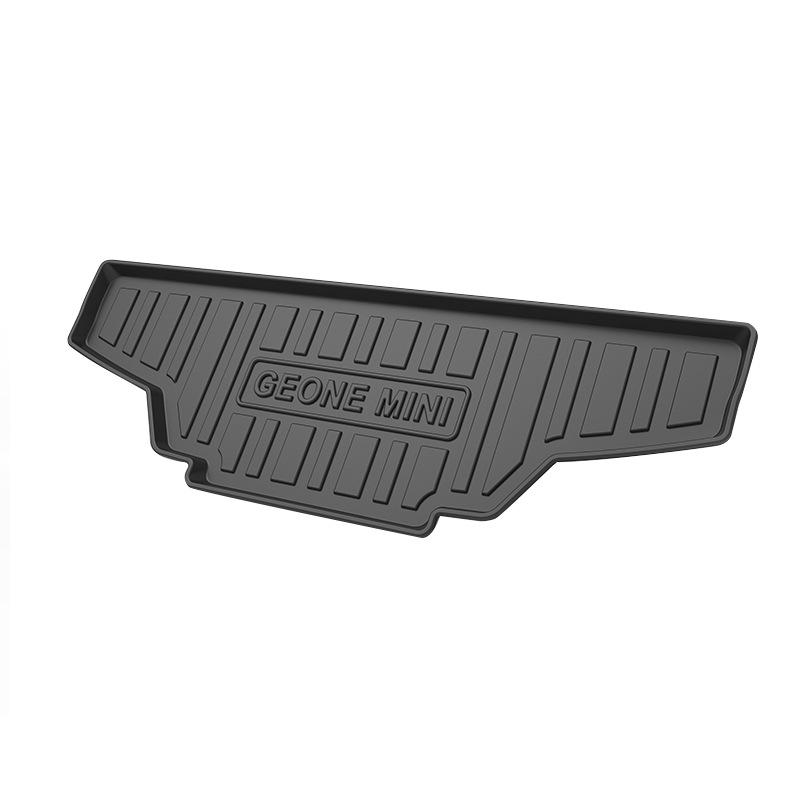 Eco-Friendly Odorless Carbon Fiber Pattern Trunk Mat for Geely Panda Mini - Wear-Resistant Backrest Pad