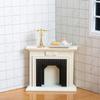 Dollhouse Miniature Furniture Fireplace Model Holiday Party Decoration Toy Ornament for Kindergarten School Student
