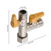 1pc Gas Ball Valve Heavy Duty Brass Shutoff Valve for Water Heater Natural Gas LPG Pipe Fitting Durable Leakproof DN15