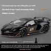 1/18 Scale Lamborghini Aventador SVJ Hidden Edition Race King Supercar Alloy Diecast Model Car Sound & Light Children Toy Gift Present