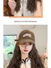 Fashionable Wool Curl Hat with Integrated Wig - New Enlarged Brim Full Head Set