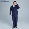 Romon Men's Plus Size Business Suit Set