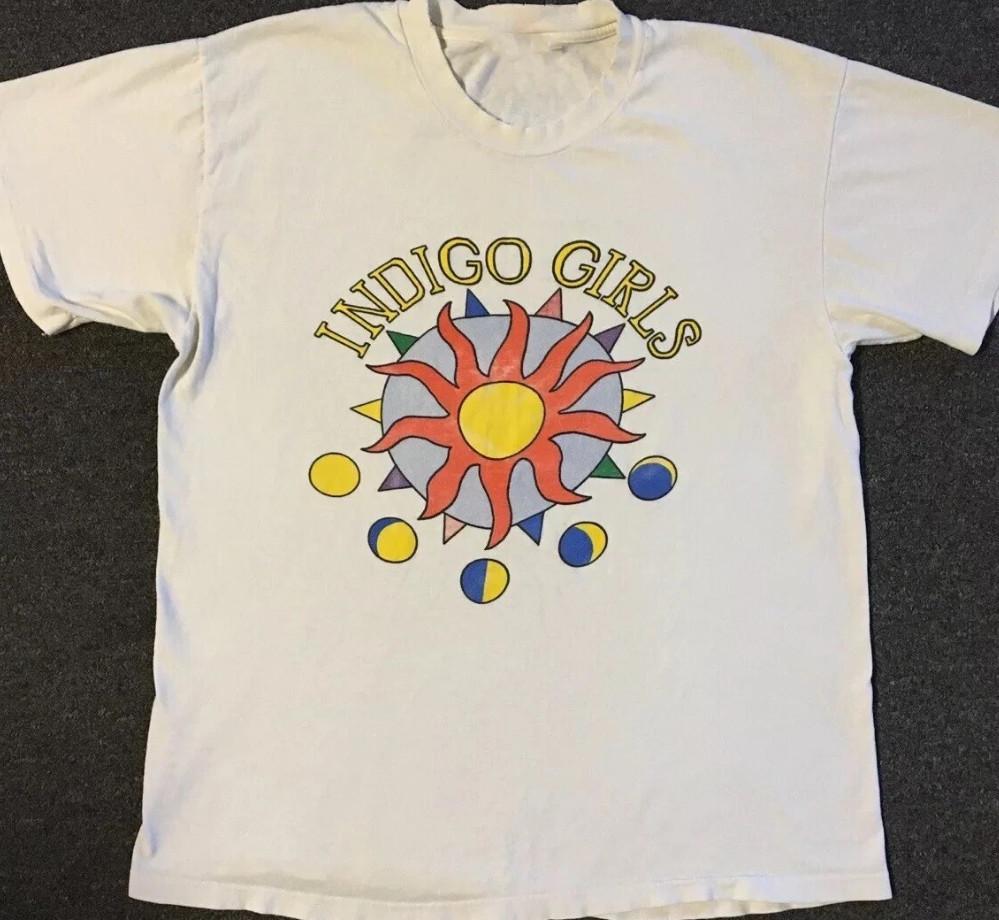 

Vtg Indigo Girls Band Folk Rock Short Sleeve Tee Unisex Cotton Shirt MC1242 Unisex T-Shirt S