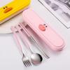Pink Pig Portable Stainless Steel Cutlery Set