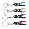 4pcs Silicone Dive Fin Keychains Decorative Scuba Diving Flippers Keyrings Diving Keepsake Present