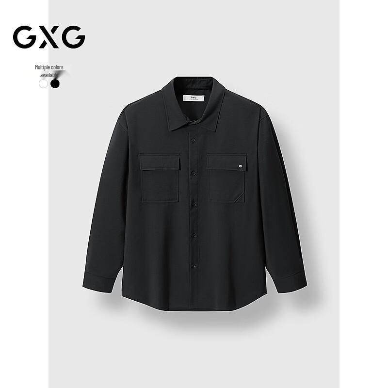 GXG Men s Textured Casual Long Sleeve Shirt Jacket M