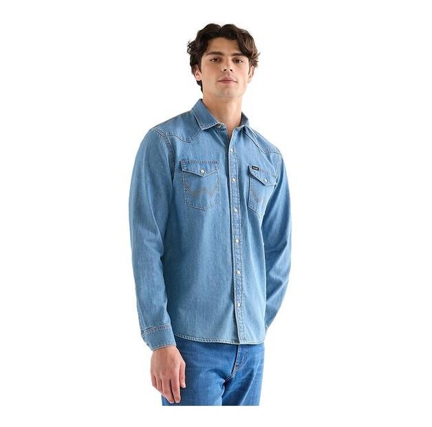 Рубашка джинсовая Wrangler 112378474 EU M