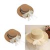 Womens Casual Packable Straw Hat With Large Brim And Pearl Embellishments For Outdoor Use