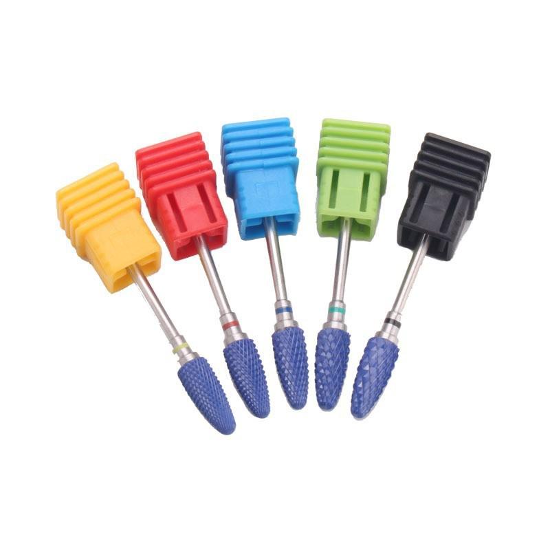 Universal Electric Nail Drill with Ceramic Blue Flame Corn Kernel Bit